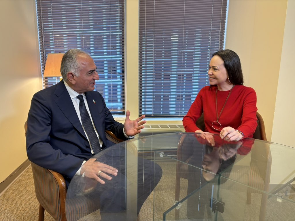 Meeting Between Prince Reza Pahlavi and María Corina Machado